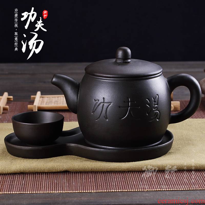 Large capacity of 450 ml yixing it hotel restaurants teahouse kung fu soup ceramic teapot zhu mud rushed the kettle