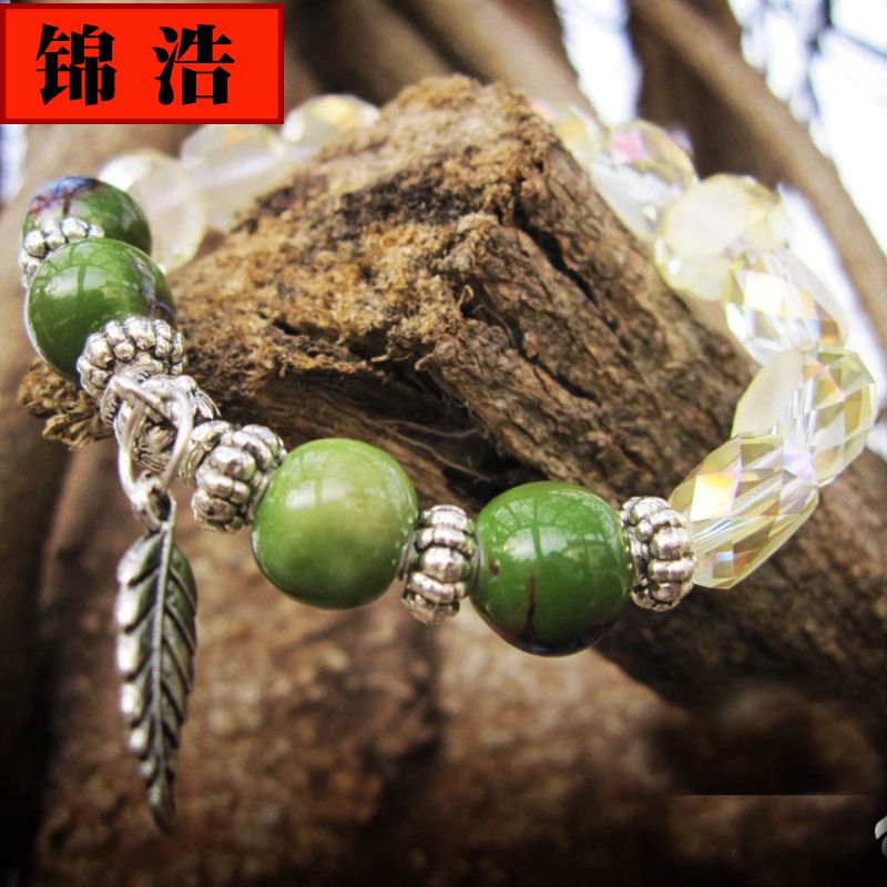 Jin hao ceramic bracelet with A fashion jewelry elegant collocation crystal jewelry Jin hao ceramic hand by hand