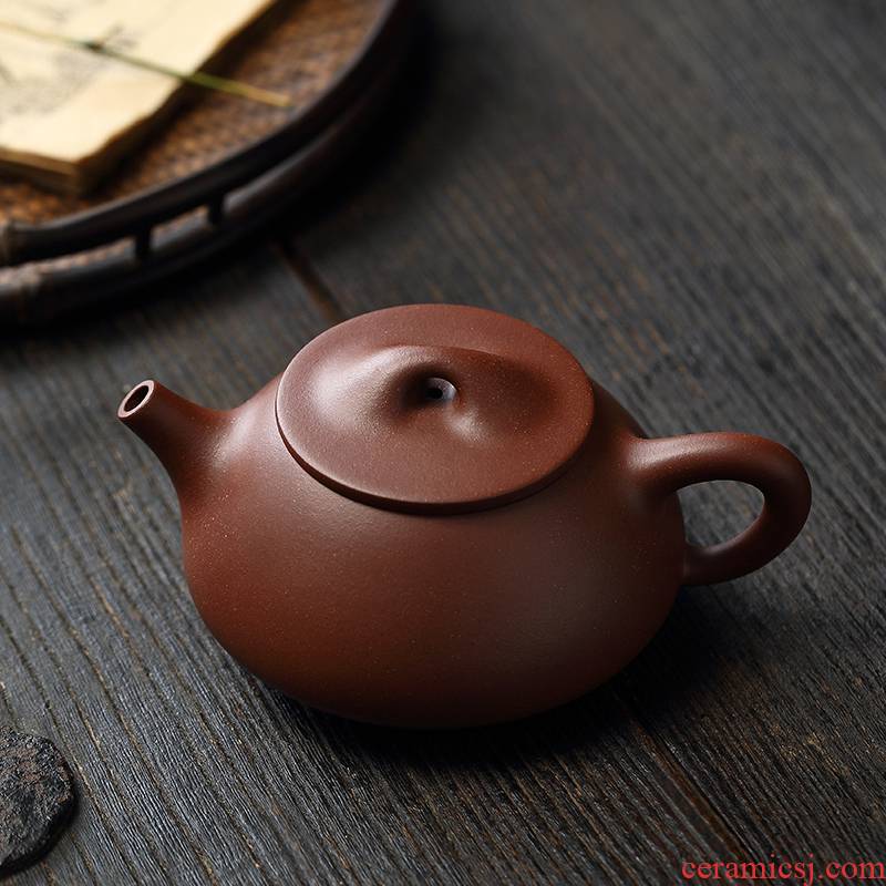 Liu2 xing producer are it undressed ore low cloud cloud 】 【 slot the qing classic stone gourd ladle JingZhou checking tea kettle