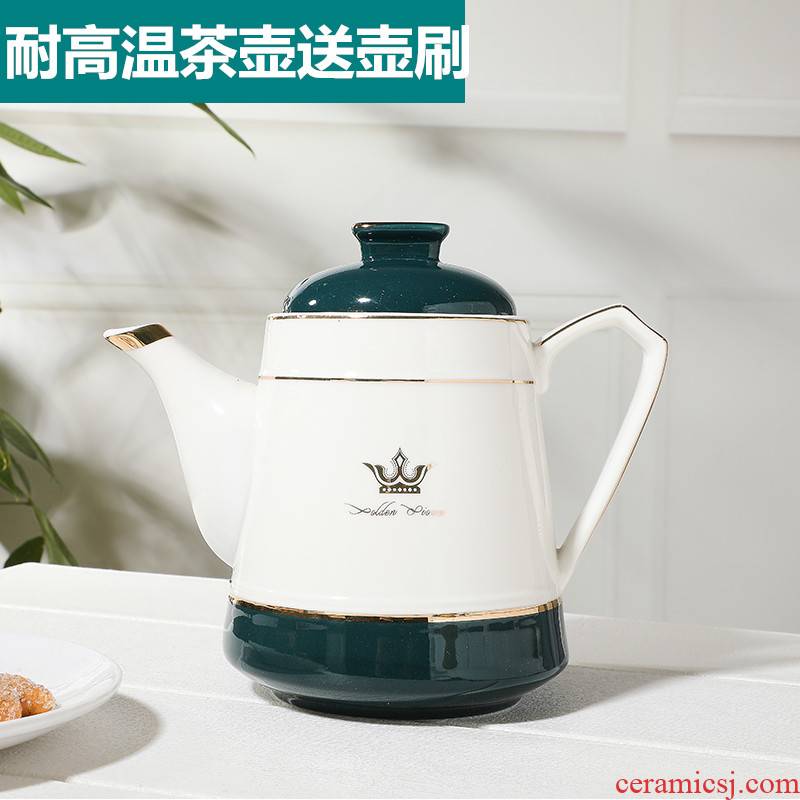 Ceramic teapot household cold single pot, kettle large to hold to thermal belt filter hole teapot cool coffee pot, kettle