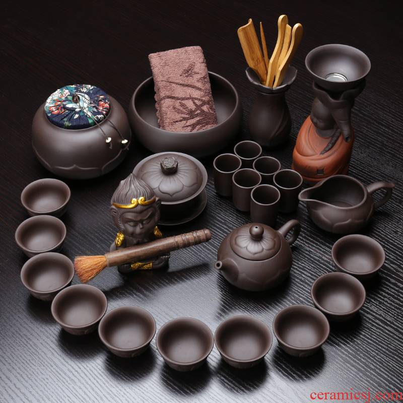 Tea set contracted household kung fu Tea set a complete set of Tea cups ceramic Tea pot 7-9 people fair keller of Tea set