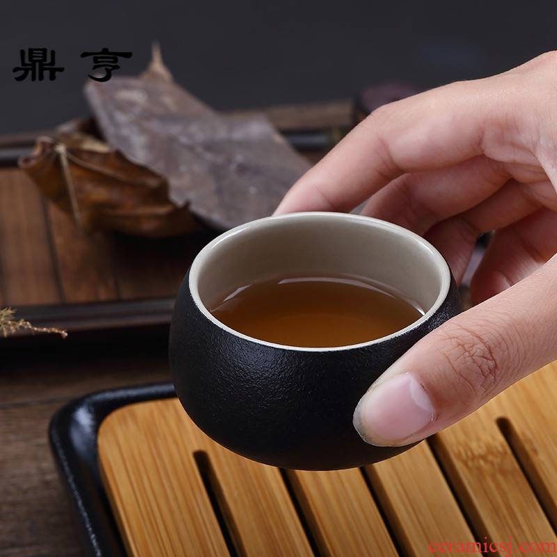 Ding heng ceramic six pieces of bamboo kung fu tea set travel suit Japanese a pot of two cups of household contracted package