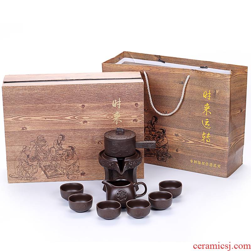 Ya xin celadon semi automatic tea ware Japanese creative hot kung fu tea set a complete set of the teapot teacup