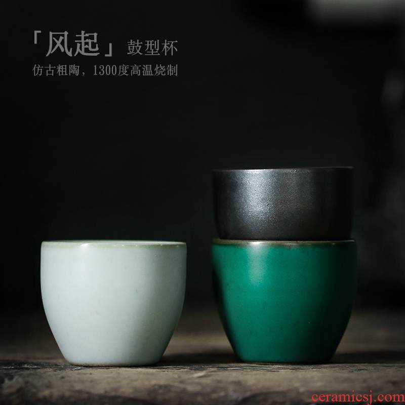 ShangYan kung fu tea cups ceramic household sample tea cup tea tea master cup single cup pure manual move