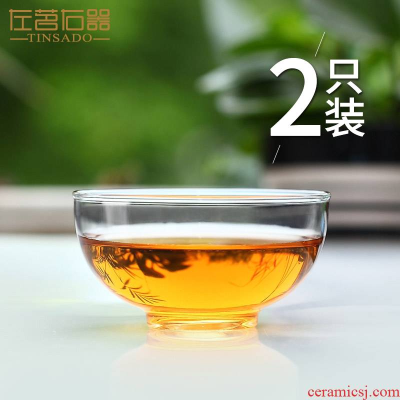 ZuoMing right is more transparent glass tea cup small heat - resistant coffee cup sample tea cup kunfu tea cup