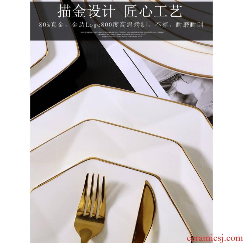 Ipads China custom LOGO hotel table setting up phnom penh plates ipads plate plate beefsteak disk platter, square, round plate