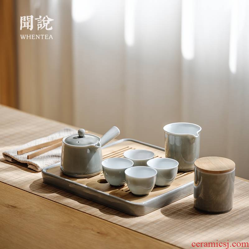 Heard of contracted the teapot tea | Japanese soot suit household ceramic cups zen kung fu tea tray was gift boxes