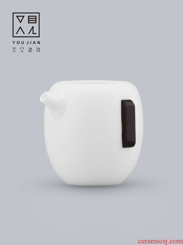 Fair and creation of dehua white porcelain cup and cup and tea ware cup Japanese kung fu tea accessories zero with tea