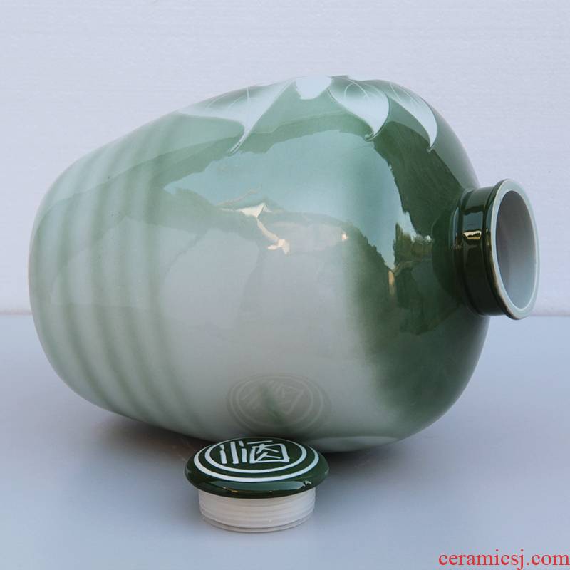 Jingdezhen 10/20/50 jin ceramic jar sealed empty wine bottle mercifully wine bottle hoard it home