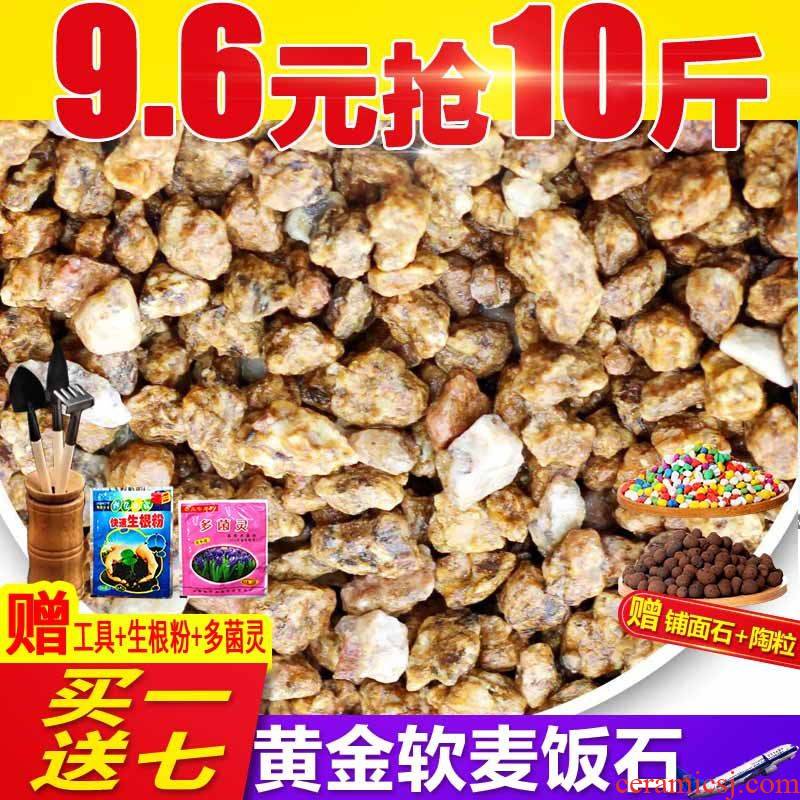 Gold soft medical stone granular soil nutrient soil meaty plant paving stone dedicated much meat with soil clay ceramsite cultivation