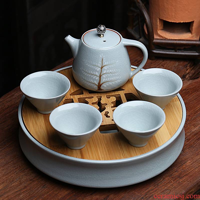 Your up kung fu tea set suits for Your porcelain travel tea set the teapot teacup office of a complete set of household ceramic tea tray