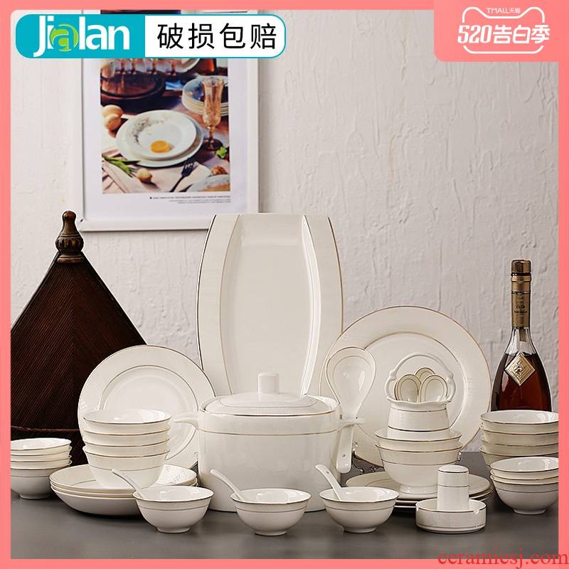 Garland 56 ipads porcelain tableware suit household up phnom penh Japanese dishes dishes suit composite ceramics gifts