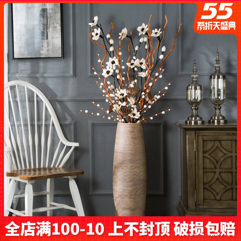 Ceramic floor tall vase simulation flower arranging I and contracted sitting room porch place hotel restaurant decorations