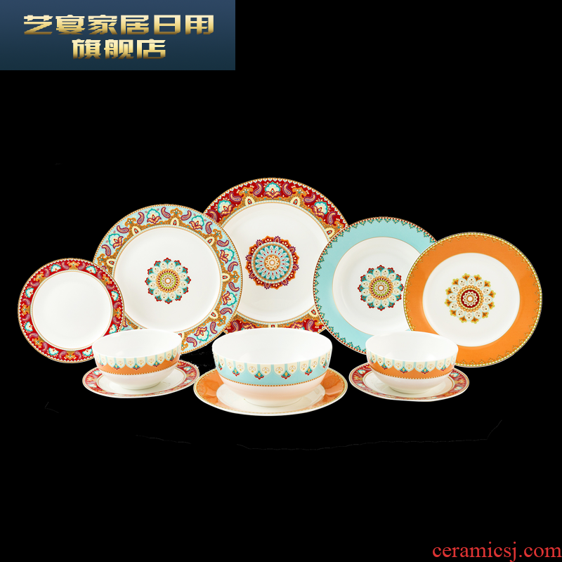 8 ld ipads China is festival national wind f ruixiang in 4.5 inch bowl dish dish dish suits for the home plate
