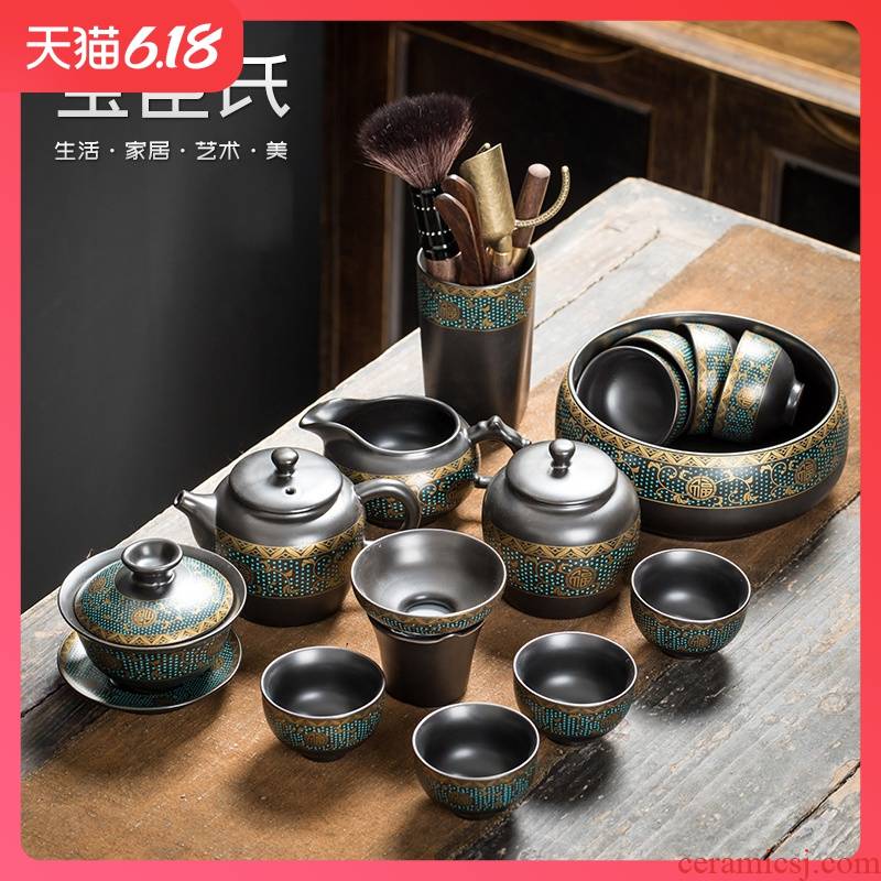 Treasure minister 's tureen to use ceramic cups only three tureen large single kung fu tea tea bowl ceramics