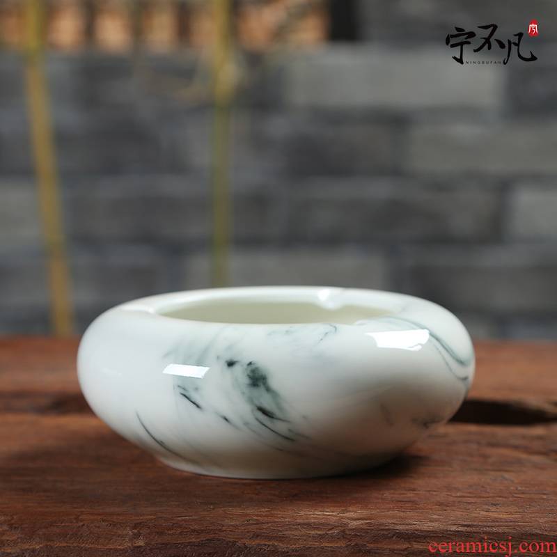 Ceramic creative ashtray Chinese style is I move household contracted sitting room office furnishing articles wind ashtray
