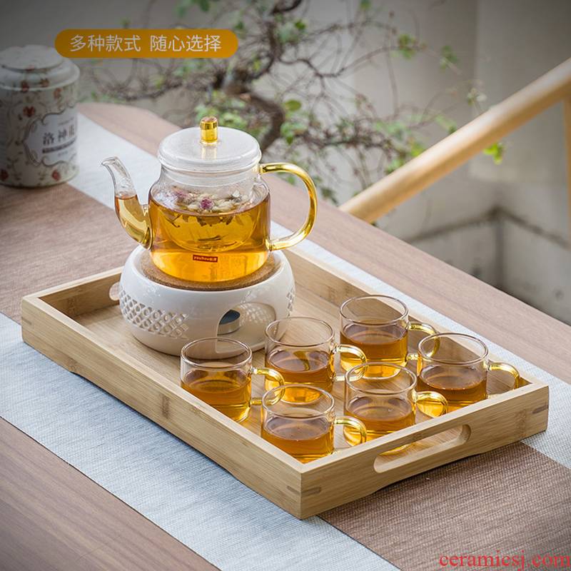 Really sheng Japanese glass electric TaoLu boiled tea, small home office with contracted transparent teapot tea cups
