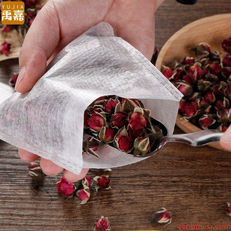 YuJia impreaaion nip make tea tea bag of corn fiber non - woven bag tea bag filter bag in one - time tea bags to boil tea
