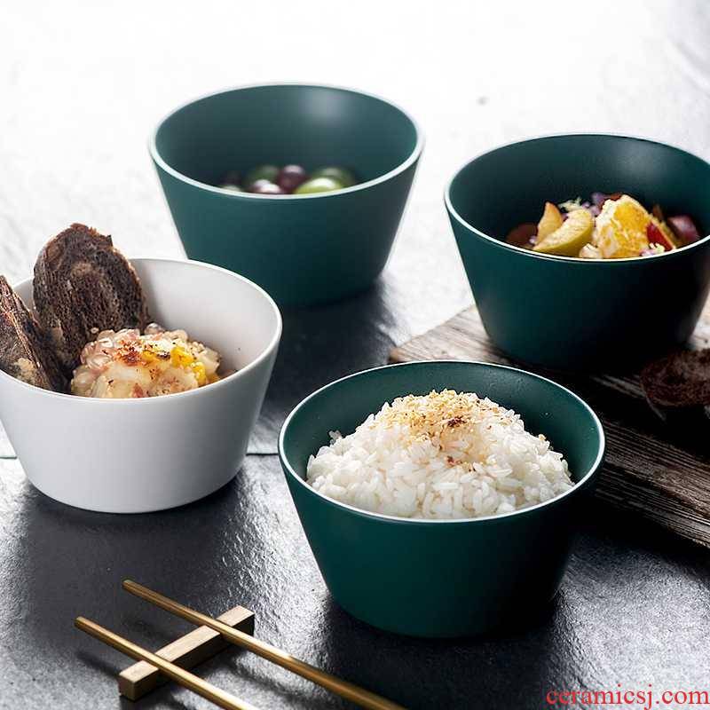 Creative Nordic ceramic bowl of rice bowls a single small bowl of ice cream dessert salad bowl bowl to eat bread and butter of household utensils