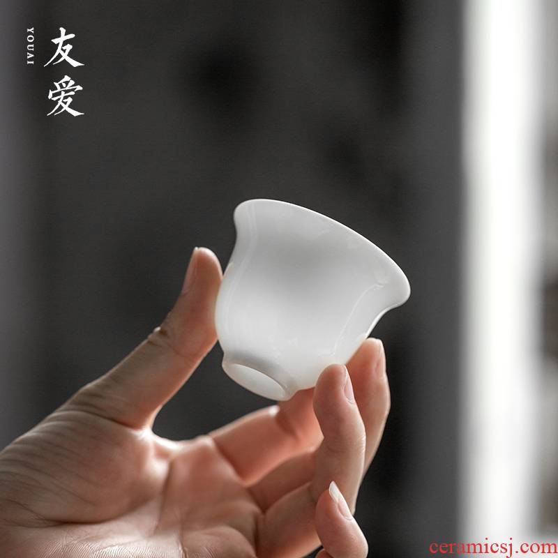 Love the master sample tea cup suet jade cup getting kung fu tea cups dehua white porcelain ceramic cups hat to a cup of tea