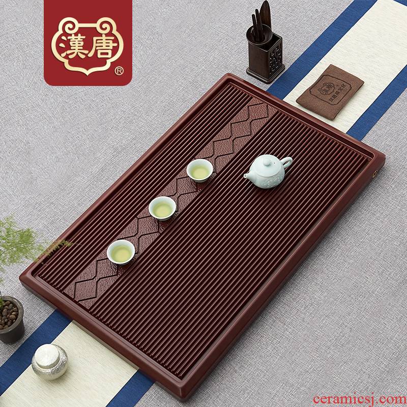 Han and tang dynasties bakelite household utensils contracted drainage rectangular ground tea sea electric bakelite monolayer sitting room tea table