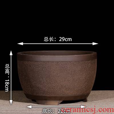 ~ purple large large flower pot Chinese wind ceramic extra large outside diameter of 30 cm bag flower pot.