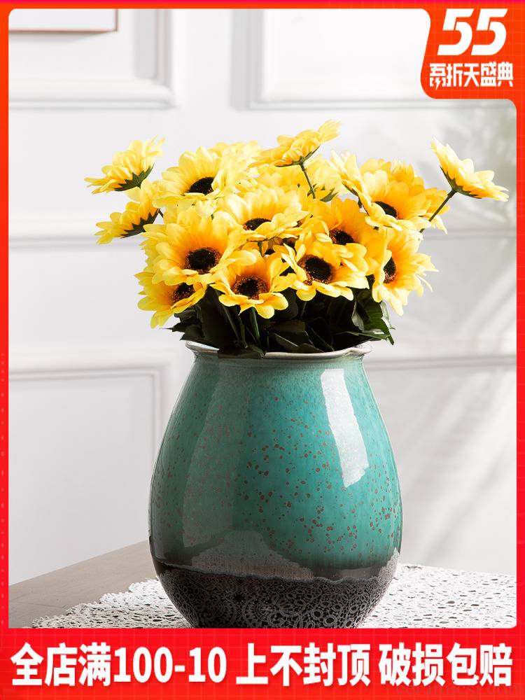 I and contracted vase dry flower arranging flowers hydroponics ceramic bottle creative little sitting room fresh furnishing articles flower arranging decorative flower pot