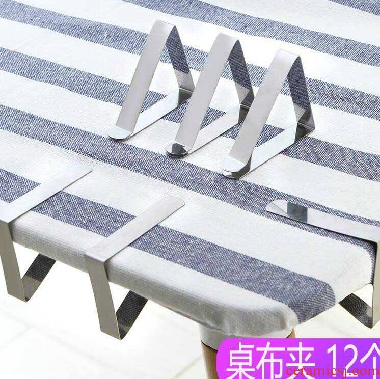 Fixed clamp skid device table table table table cloth clip sheet strength against the thick mattress non - trace and durable