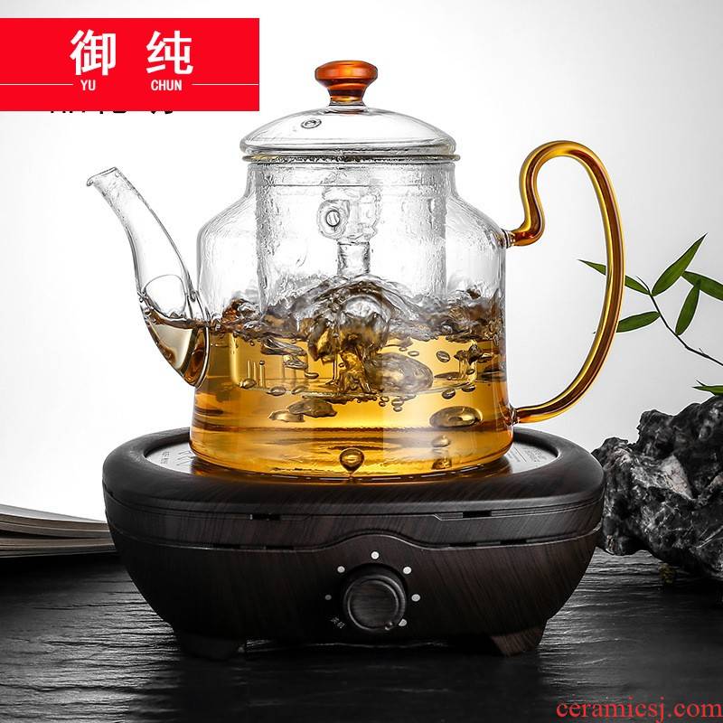 Royal pure tea steamer steaming kettle boil tea ware glass electric TaoLu steam with old white tea and black tea tea tea at room temperature