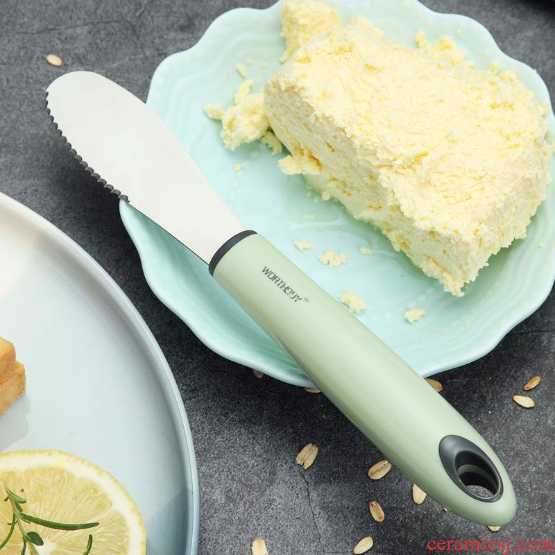 Ward (stainless steel, butter cream butter knife jam knife salad sauce spatula for western - style food tableware
