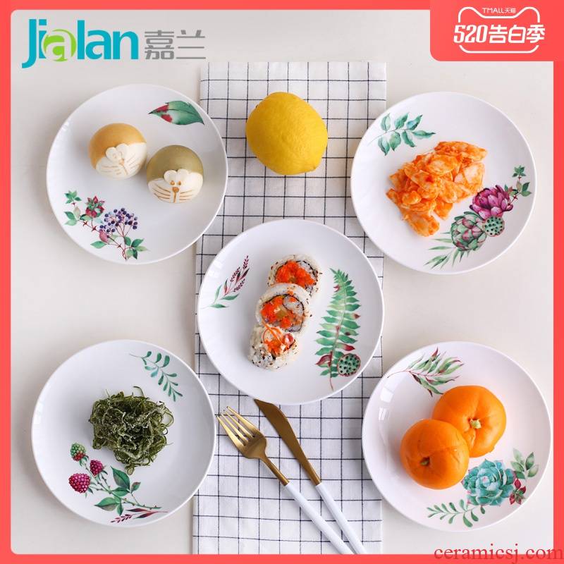 Garland ipads China 6 inches ipads plate to spit the ipads plate household ceramics creative taste dishes sweet little ladies