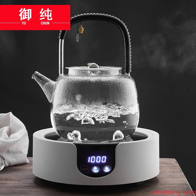 Royal pure glass kettle household cooking pot filtering teapot heat - resistant kung fu tea set electric TaoLu the girder pot