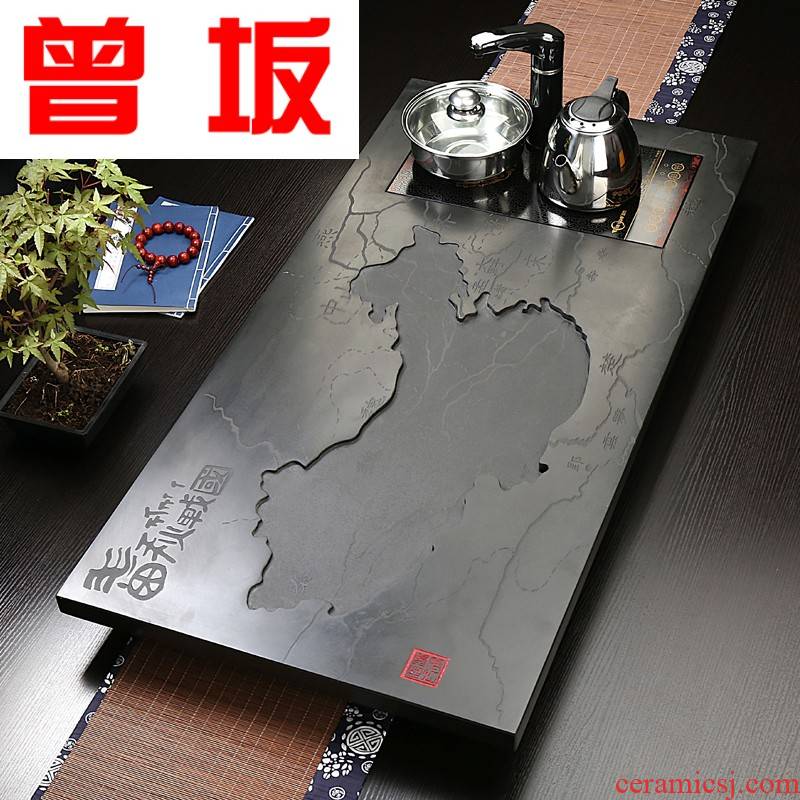 The Who -- natural whole stone big in number sharply stone blocks induction cooker tea tea tray across indicates the Taiwan strait, the spring and autumn period and the warring states period