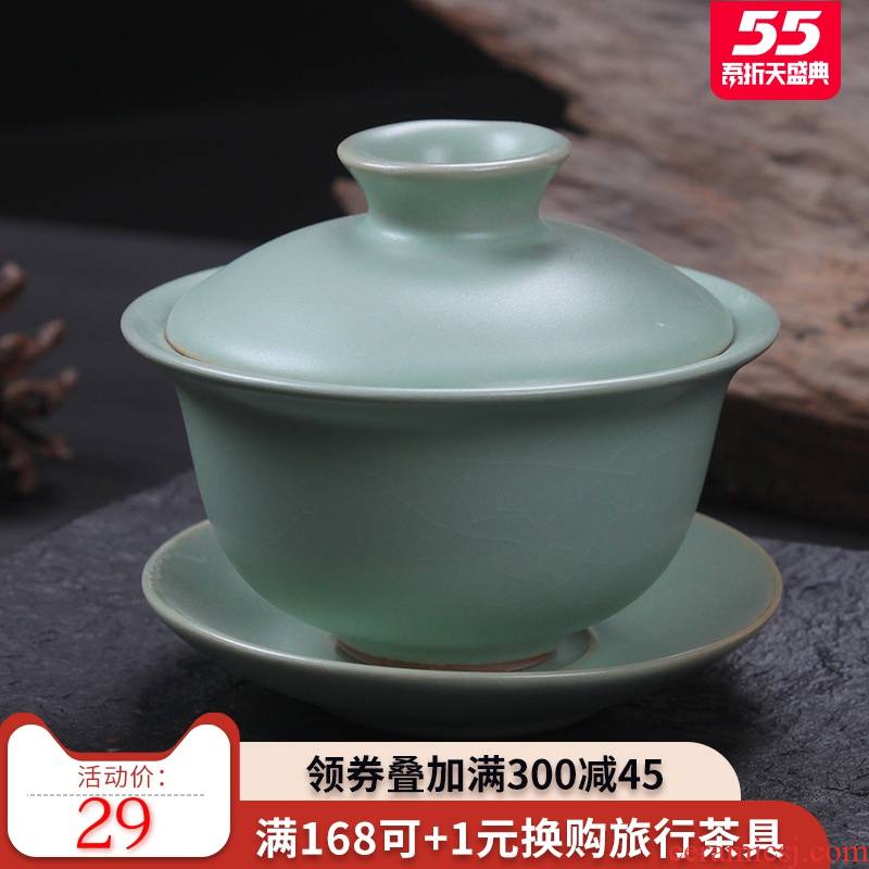 Palettes mingyuan tea set your up GaiWanCha for ceramic kung fu tea set three only three of the bowl cups sliced open may keep your porcelain