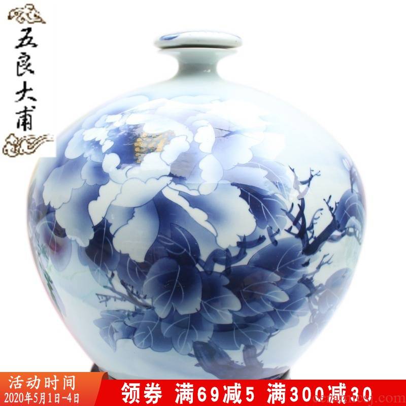 Five good big just 16 jins art ceramic wine bottle collection equipment household glutinous rice wine brewed the vase