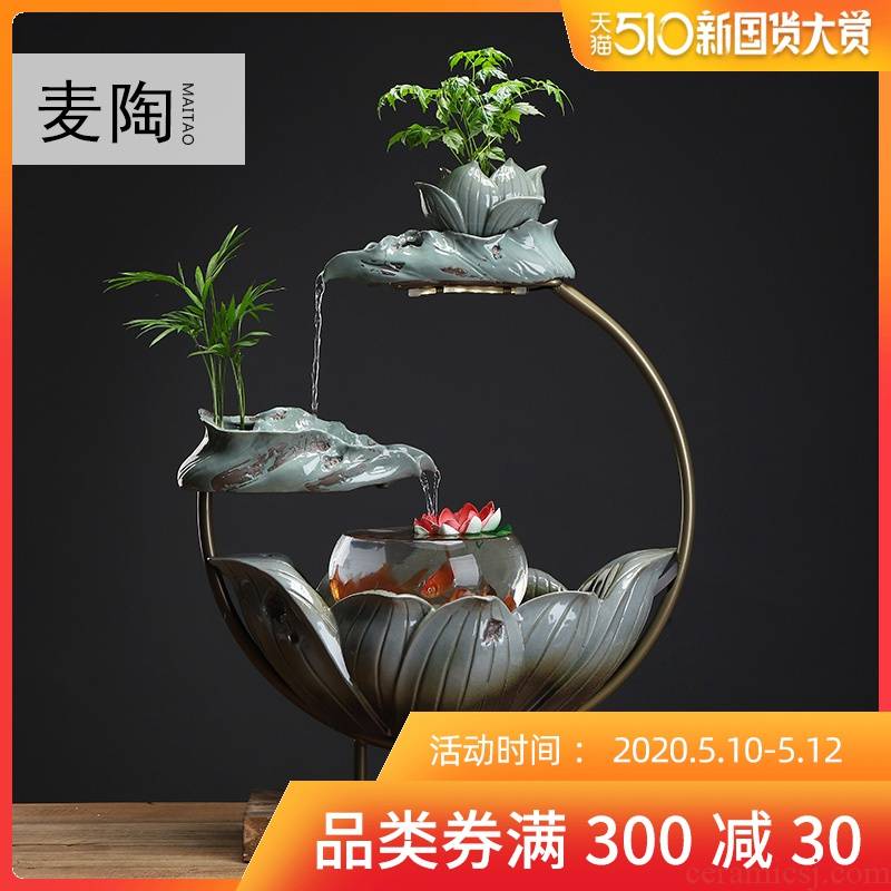 MaiTao new Chinese style ceramic humidifier water lucky porch sitting room furniture and crafts are the opened a housewarming gift