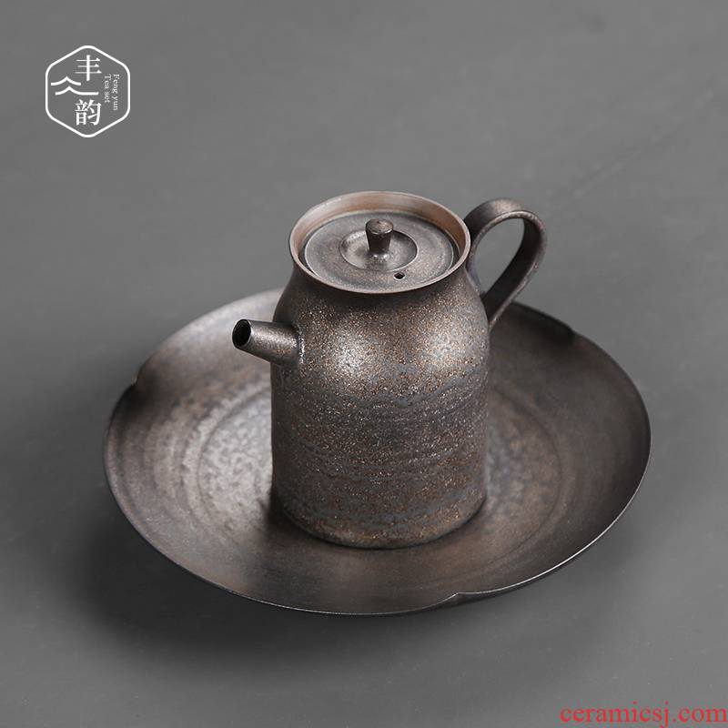Retro thick clay POTS dry socket mercifully machine water household Japanese ceramic bearing a pot of tea pot of kongfu tea accessories