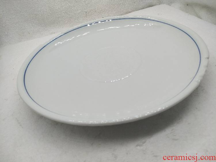 The Food dish home dinner plates dishes ceramic plate round plate deep soup plate FanPan ceramic old nostalgia