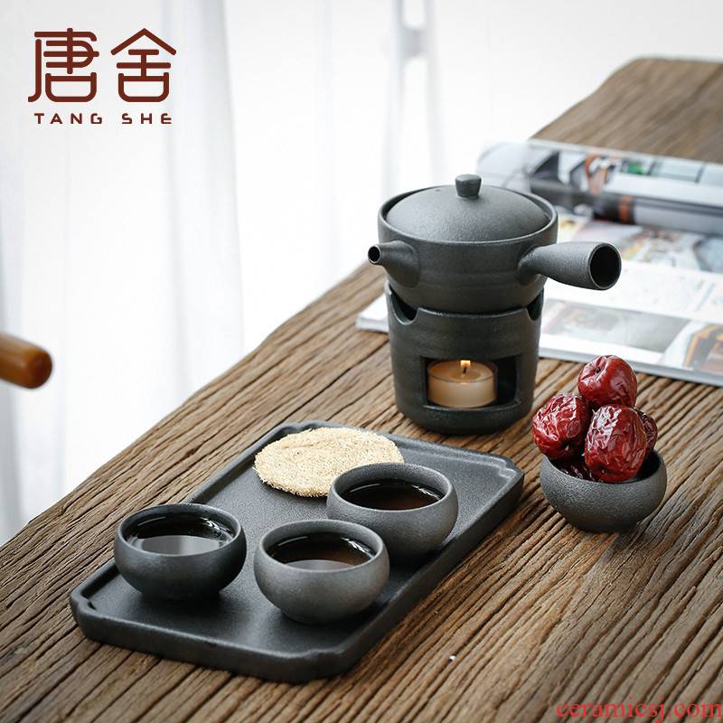 Don difference up Japanese warm tea kungfu tea set dry ceramic tea set gift box set of home office coarse pottery tea sets