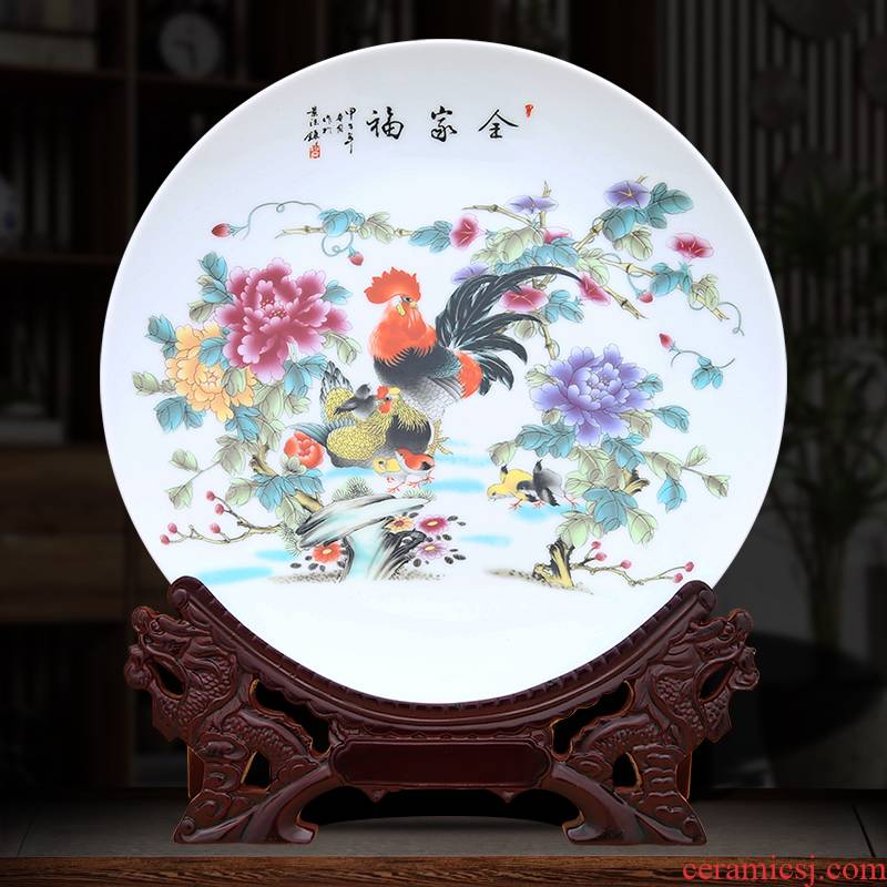 Family decoration plate of to industry