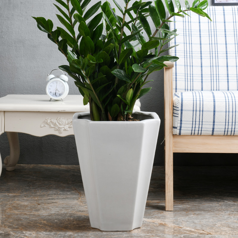 Extra large wholesale flower pot craft ceramics high com.lowagie.text.paragraph sitting room courtyard I household, green flowerpot pack mail to plant trees