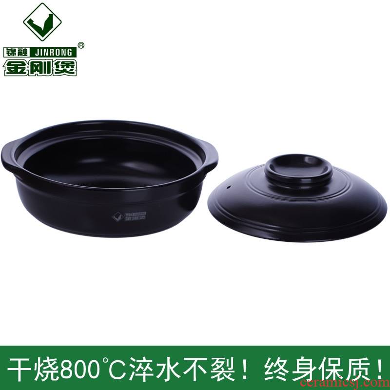Zhu shopkeeper ceramic casseroles, induction cooker stew for furnace flame flat large pot stewed soup pot soup pot of stew