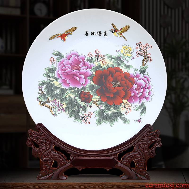 To industry prosperous decorative plate