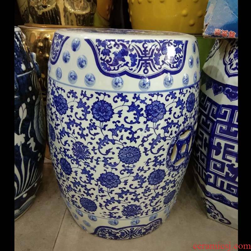 Jingdezhen porcelain put lotus flower porcelain who hand - made porcelain who cool blue who