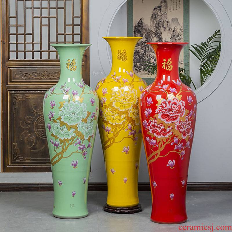 Large vases, jingdezhen ceramics home furnishing articles sitting room adornment hotel opening gifts oversized bottles