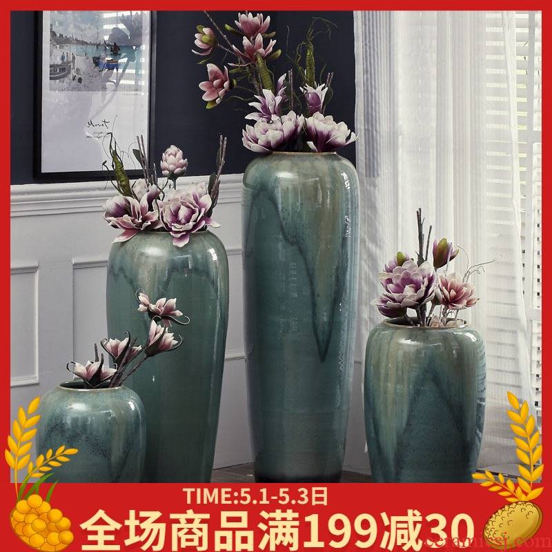 European ideas of jingdezhen ceramics of large vases, pottery flower arrangement sitting room hotel villa home soft decoration