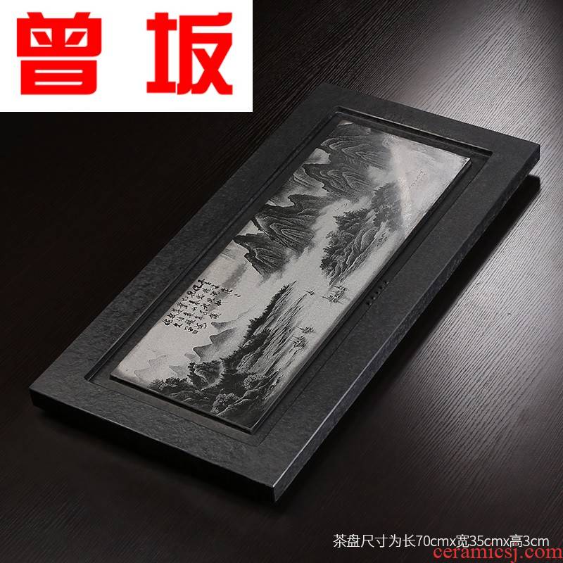 Once sitting the office the whole plate of landscape painting sharply stone, stone tea tea tray consolidation single tea tray tea tea table