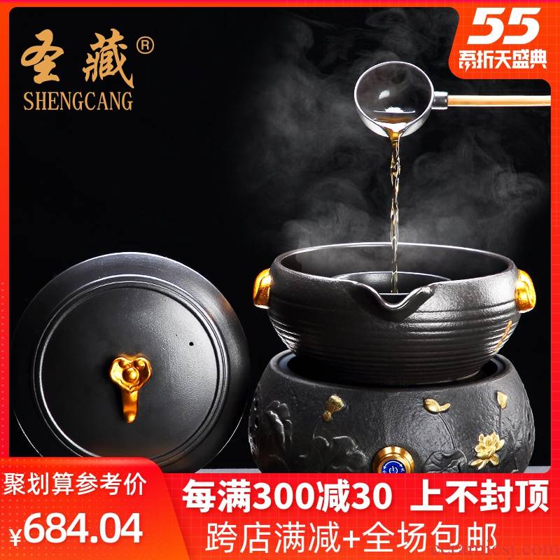 Paint ceramic boiling tea machine household electrical TaoLu Japanese restore ancient ways the teapot tea separation teapot