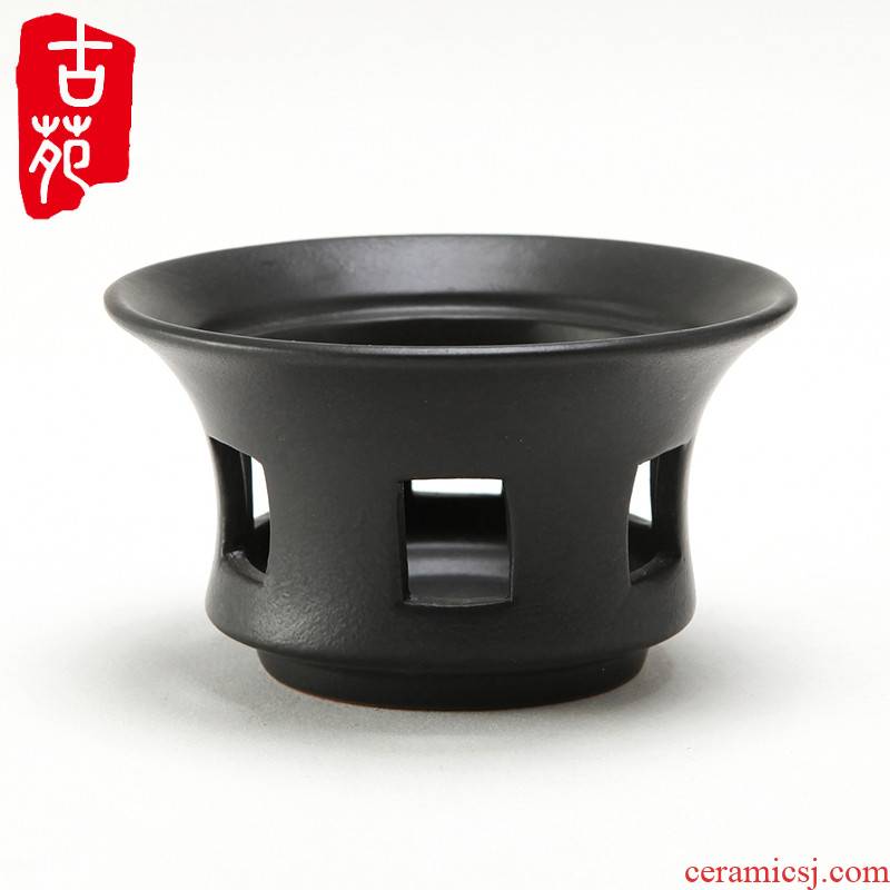Coarse pottery purple sand tea temperature wine pot of boiled tea stove high - temperature ceramic based to heat insulation base a Japanese home