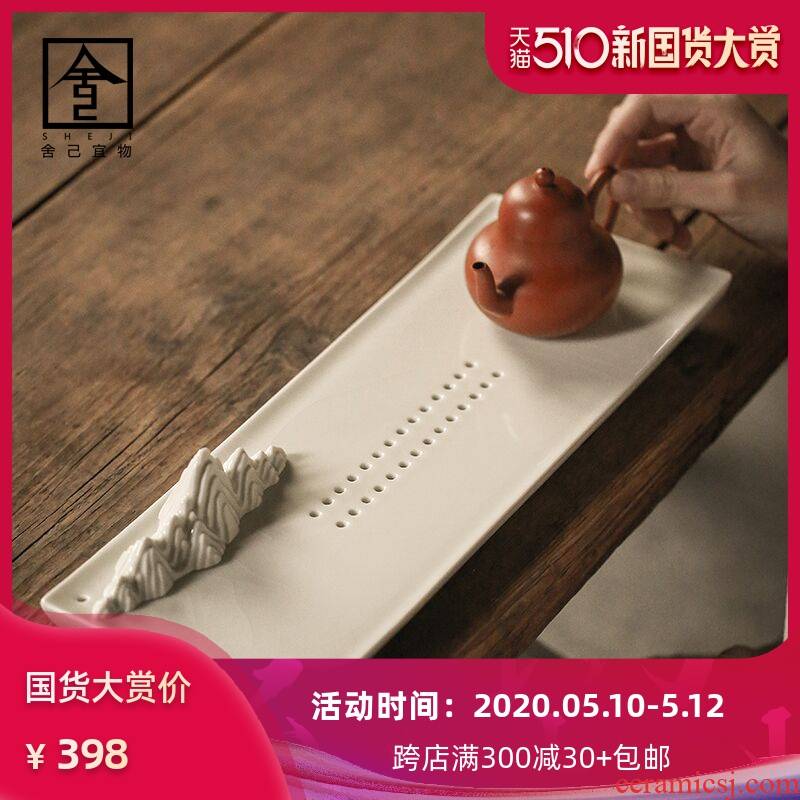 The Self - "jingdezhen blacksmithing water pot dry socket set ceramic Japanese zen small ground tea set tea bearing